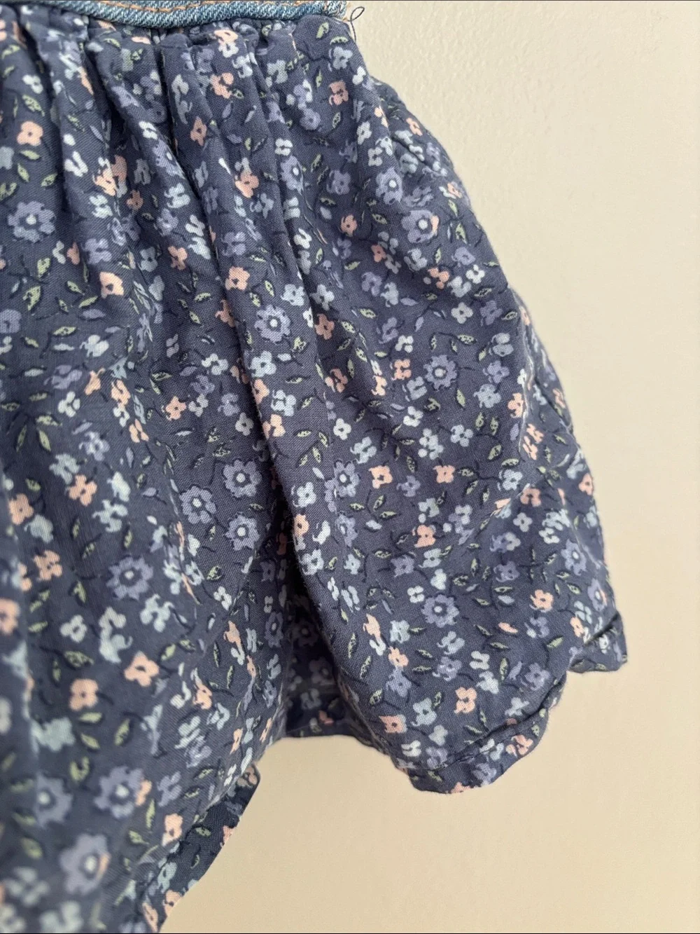 OshKosh B’gosh Denim Floral Overall Dress